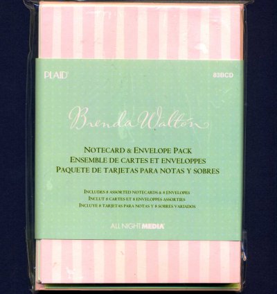 4.5 x 6 Brenda Walton Card Blanks & Envelopes x 8